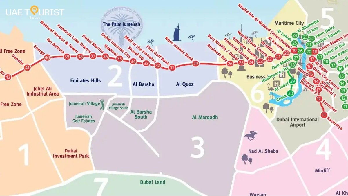 Dubai Metro map
